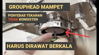 Masalah dan Cara Memperbaiki GROUPHEAD Mesin Espresso Latina Primo 2