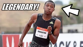 THIS IS LEGENDARY!! || Erriyon Knighton Breaks Usain Bolt's WORLD RECORD In The Youth 200 Meters