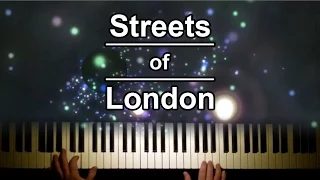 Streets of London by Ralph McTell on the piano with lyrics