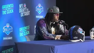 Darius Robinson post draft press conference after being picked by the Arizona Cardinals