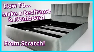 HOW TO MAKE YOUR OWN BED FRAME AND HEADBOARD FROM SCRATCH | FaceliftInteriors