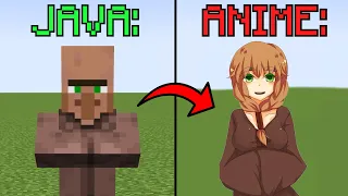 Minecraft Turn Into AI Anime Art be like: