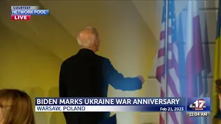 Biden speaks in Warsaw about anniversary of Ukraine war