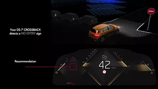 DS 7 CROSSBACK Uitgebreide Verkeersbordherkenning