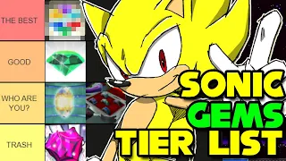 Ranking EVERY GEM in the Sonic Series | Sonic Gems Tier List