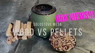 Wood vs Pellets in the Solostove Mesa | Let's put this to rest | Which fuel is best?