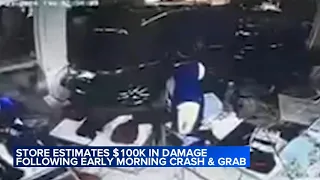 Burglars crash into Chicago clothing store