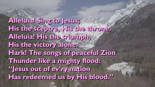 Alleluia, Sing to Jesus (Tune: Hyfrydol - 4vv) [with lyrics for congregations]