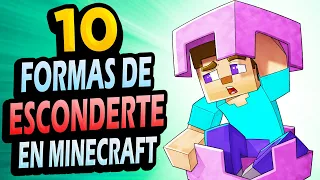 ✅ 10 Formas de ESCONDERTE en Minecraft!! #3