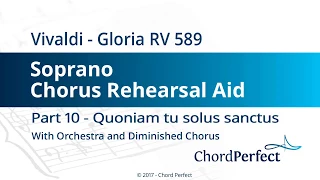 Vivaldi's Gloria Part 10 - Qui sedes ad dexteram Patris - Soprano Chorus Rehearsal Aid