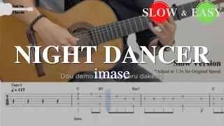 NIGHT DANCER - imase | Fingerstyle Guitar TAB (+ Slow & Easy)