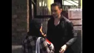 Tom Hiddleston outside Donmar
