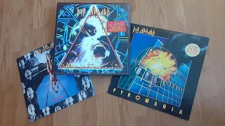 Vinyl Trilogy #3: Def Leppard (1981) High 'n' Dry (1983) Pyromania (1987) Hysteria