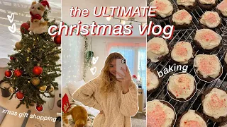 THE ULTIMATE HOLIDAY VLOG: christmas shopping, baking, clean with me & more!!