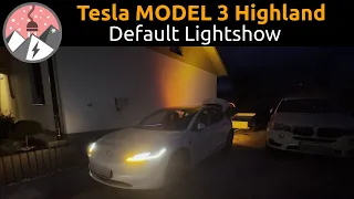 Tesla Model 3 Highland Default LightShow