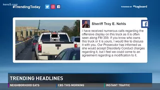 Fort Bend Co. Sheriff wants to charge driver with 'F-Trump' sticker