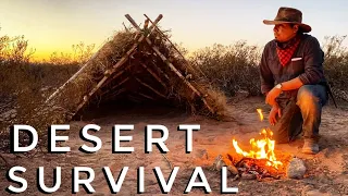 How To Build A Survival Shelter In The Desert -Primitive Technology