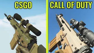 CSGO vs Modern Warfare 2019 - Weapons Comparison