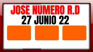 NÚMEROS DE LA SUERTE PARA HOY LUNES 27 DE JUNIO DE 2022 | JOSÉ NÚMERO RD