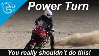 How to Power turn, 180 degree U turn from a stop, uturn a motorcycle