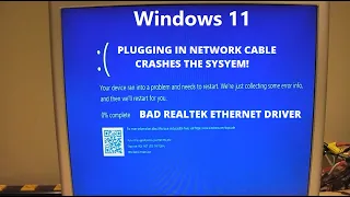 Windows 11 BSOD with Realtek GbE LAN NIC - How to fix