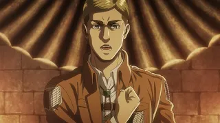 Attack On Titan (Season 3) All the times Erwin said SHINZOU wo SASAGEYO and that time when he didn't