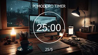 25/5  Pomodoro  ~ Lofi Mix • Effectively Study Night • Focus Station