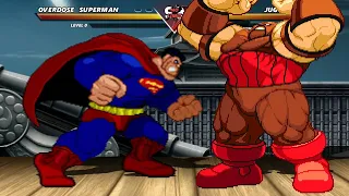 OVERDOSE SUPERMAN vs JUGGERNAUT - Highest Level Awesome Fight!