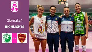 Vallefoglia - Roma | Highlights | 1^ Giornata Campionato 23/24 | Lega Volley Femminile