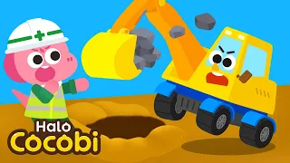 Lagu Ekskavator | Lagu Mobil Anak | Car Song for Kids | Halo Cocobi