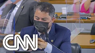 Senador pede por impossibilidade de indiciar Bolsonaro, o que é negado por Omar Aziz | LIVE CNN