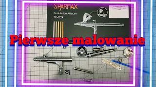 Aerograf Sparmax SP-20x - pierwsze malowanie