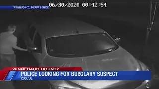Suspect wanted for several car burglaries in Roscoe