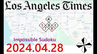 LA Times  Impossible Sudoku, Apr. 28, 2024