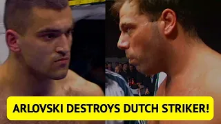 Andrei Arlovski DESTROYS Dutch striker! COMEBACK OF THE PITBULL!