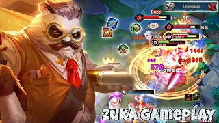 Zuka Slayer Lane Pro Gameplay | Panda Principal Carry | Arena of Valor Liên Quân mobile CoT