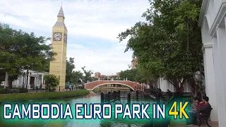 Phnom Penh 2020 - Cambodia`s Euro Park Tour In 4K [ Borey Peng Hout ]