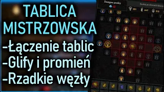 TABLICA MISTRZOWSKA, RZADKIE WĘZŁY, JAK ŁĄCZYĆ TABLICE, GLIFY ORAZ ICH PROMIEŃ - PORADNIK DIABLO 4