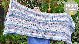 EASY Crochet Shawl Pattern - the Beached Granny Wrap!