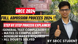 How to get admission in Shri Ram College of Commerce in 2024|Step by Step process for SRCC|CUET 2024