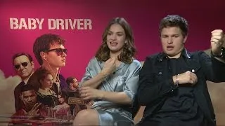 Baby Driver: Ansel Elgort crushes on Lily James