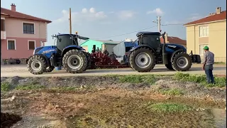 Newholland T7 160 landini 210 çekişmesi