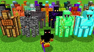 Meus amigos Roubaram meu Golem de Cobre, então eu FIZ um EXERCITO de SUPER GOLENS no minecraft