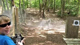GForce GFY-1 shooting a 9 round mag on steel