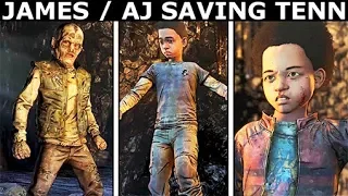 James Saves Tenn Or AJ Saves Tenn - Difference Check - The Walking Dead Final Season 4 Episode 4
