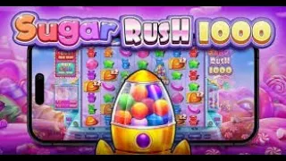 SUGAR RUSH 1000 casino slots £1 Game play