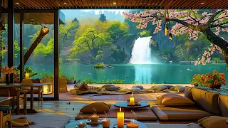 Pure Relaxation With Jazz Music At Cozy Cabin In The Wood🍀Drift into Relaxation with Soothing Jazz