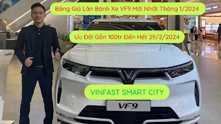 Bảng Giá Lăn Bánh Xe VF9 Mới Nhất Tháng 1/2024 - Ưu Đãi Đến Hết 29/2/2024 | Vinfast Trần Toán