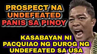 TIGASING UNDEFEATED SABOG ang MATA sa PINOY | PATIGASAN ng MUKA | na KALABAN din ni PACQUIAO