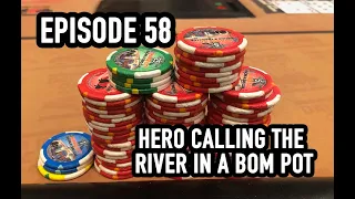 Poker Vlog Episode 58: Hero Calling the River in a Bomb Pot! #poker